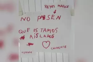 No pasen, estamos aislados: el conmovedor pedido de una nena a los Reyes