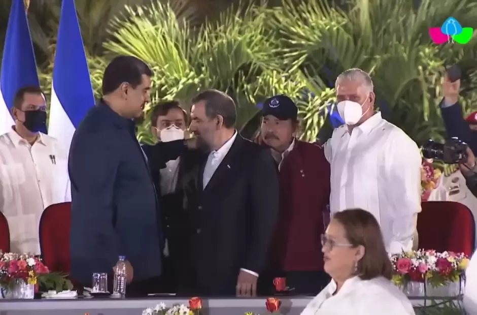 Mohsen Rezai, Junto a Maduro y Ortega