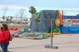 Dos nenas murieron aplastadas por un castillo inflable en Espaa