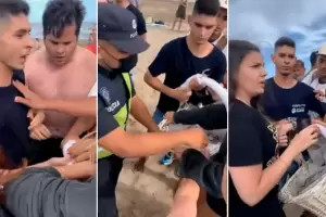 Un grupo de turistas impidi que la polica le incautara una canasta de churros a un vendedor ambulante