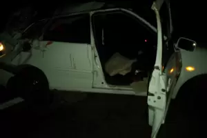 Accidente en Recreo: turista esquiv un perro y termin volcando con su automvil