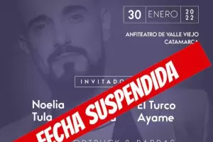 Abel Pintos, tambin suspendi su show en Catamarca