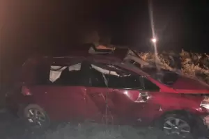 Accidente en la Ruta Provincial N20: venan conduciendo desde La Rioja y volcaron