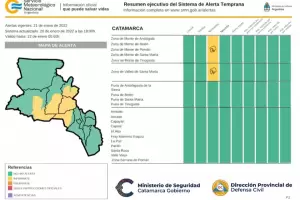 Alerta amarilla por tormentas en distintos puntos del interior