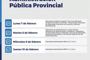 Cronograma de pago para la Administraci�n P�blica