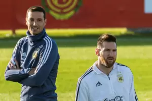 Lionel Scaloni estaba en vivo y Lionel Messi intervino