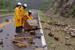 Vialidad Nacional aconseja no transitar por La C�bila por los desprendimientos