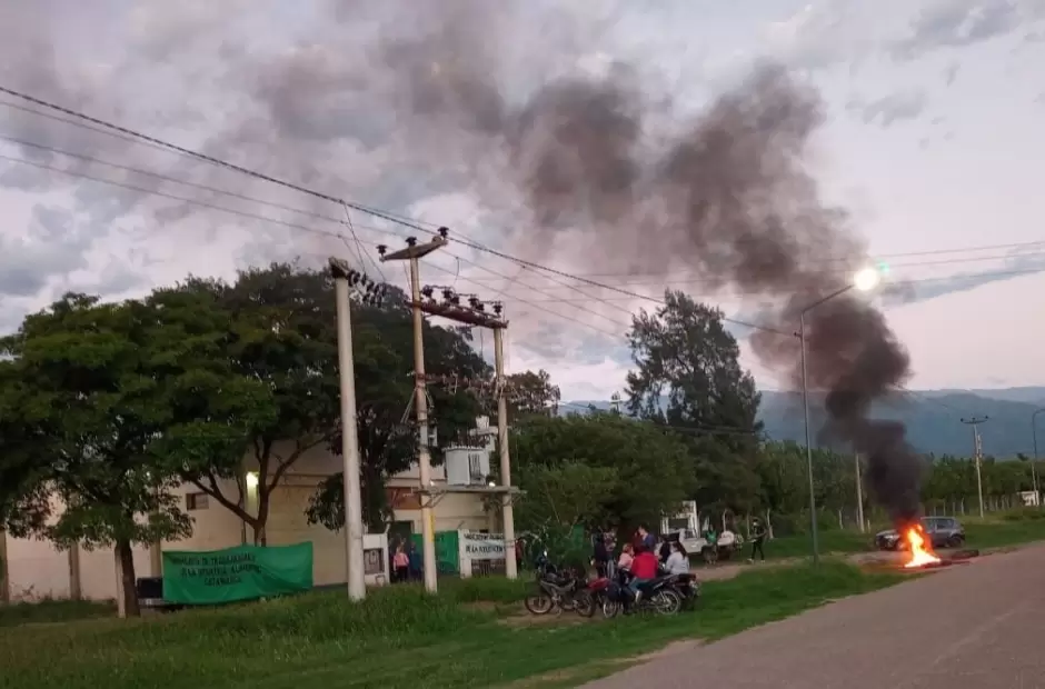 Protesta en El Pantanillo
