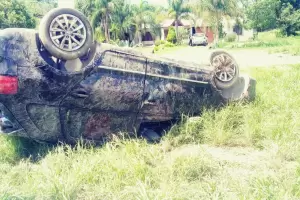 Vuelco en la ruta 30, sin vctimas fatales