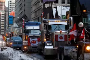 Caos en Canad: Manifestantes tomaron la capital y exigen que se levanten las restricciones por Covid
