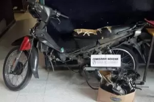 Recuperan una motocicleta en el sur de la capital