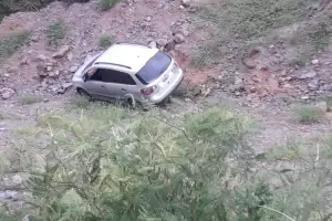 Perdi el control y desbarranc en la Quebrada de Moreira