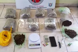 Secuestran casi 8 kilos de marihuana "Kripy" de alto consumo en los pa�ses europeos