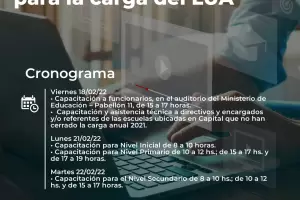 Brindan Jornadas de Capacitaci�n para la carga del LUA