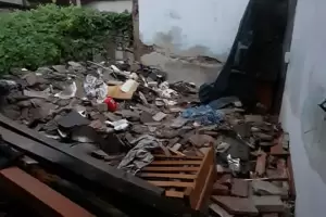 Se derrumb una casa en el centro capitalino