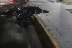 Motociclista lesionado