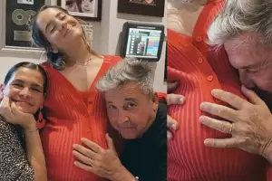 Ricardo Montaner y Marlene Rodrguez posaron junto a Evaluna a punto de ser mam