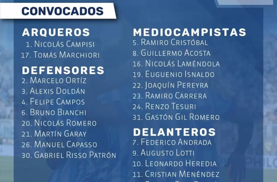 Convocados - ftbol