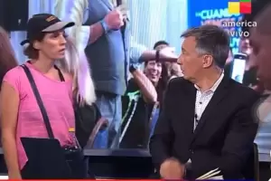 Video: Una mujer irrumpi en vivo en el programa de Rolando Graa y denunci acoso sexual