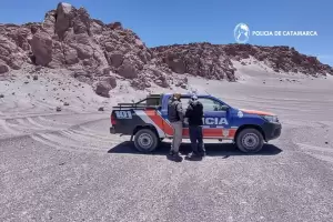 Rescatan a dos turistas en el Volc�n El Peinado