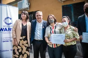 El Gobernador y Lucia Corpacci participaron del sexto aniversario del Hogar Warmi
