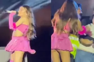 Una fan sorprendi a Tini Stoessel en medio del concierto: La reaccin de la cantante