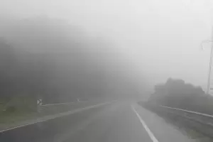 Por lluvia y agua en calzada, precaucin en la Cuesta del Totoral