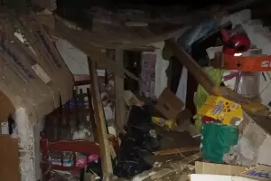 Tormenta dej viviendas derrumbadas en Santa Mara y familias aisladas en Los Altos