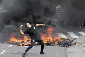 Enfrentamientos e incidentes frente al Congreso