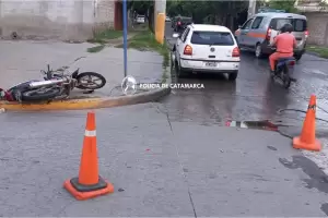 Una mujer result lesionada luego de un siniestro vial