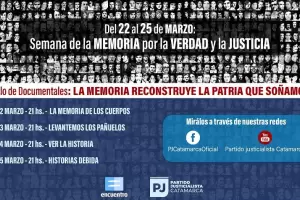 Ciclo de Documentales durante la Semana de la Memoria por la Verdad y la Justicia