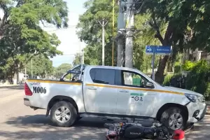 Mujeres policas lesionadas