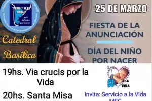 Da del Nio por Nacer: actividades en Catamarca