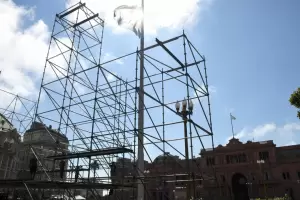 Militantes y organizaciones de derechos humanos llegan a Plaza de Mayo