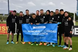 El gesto de Messi y los jugadores de la seleccin argentina por el Da de la Memoria