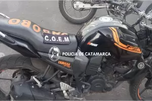 Detuvieron a un sujeto por circular con una moto robada