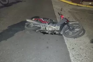 Siniestro vial en zona norte: Una moto y un auto chocaron