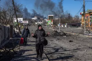 Impactantes fotos de una ciudad recuperada por Ucrania luego de semanas de ocupacin rusa
