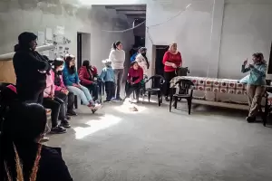 Palladino dialog con mujeres de comunidades originarias