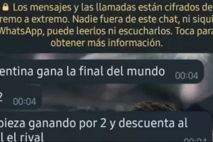 "Argentina gana la final del mundo": Recibi un misterioso WhatsApp de un nmero desconocido y le hicieron un llamativo pedido final