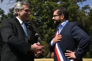 Alberto Fern�ndez recibe hoy a Gabriel Boric