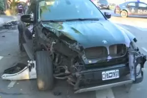 Un jugador de Platense choc alcoholizado su BMW