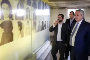 Fern�ndez y Boric recorrieron el Museo Sitio de Memoria ESMA