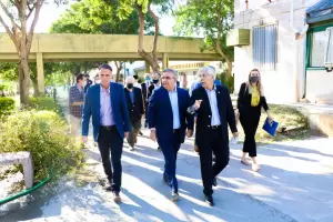 El ministro Katopodis recorri obras en la UNCA