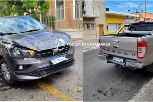 Un herido en un choque entre un auto y una camioneta