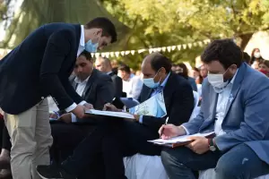 Saadi particip de sesin del CD conmemorativa por los 40 aos de la gesta de Malvinas