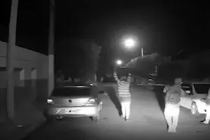 Video: Robaron una reja, se la llevaron por el medio de la calle y la polic�a los descubri�