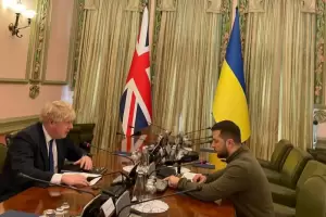 El premier britnico Boris Johnson realiz una visita sorpresa a Kiev