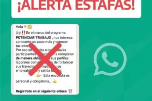 Alertan por estafas relacionadas al programa Potenciar Trabajo