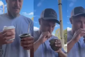 Video viral: un argentino le hizo probar mate a Ragnar de Vikingos